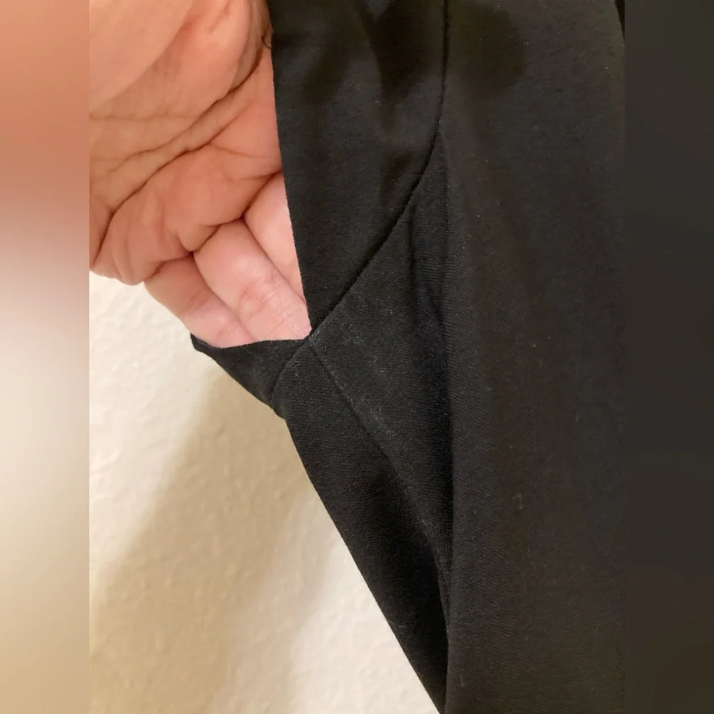 Banana Republic Classic Black Midi Dress Size 6 - Picture 4 of 16